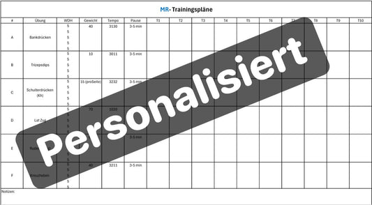 Trainingsplan Krafttraining Premium